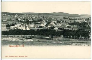 Warnsdorf. Blick über Warnsdorf