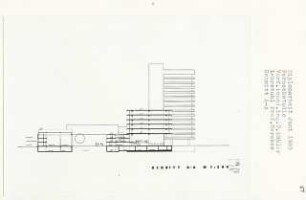 Fernsehstudio (Diplomarbeit bei Bernhard Hermkes): Schnitt 1:200