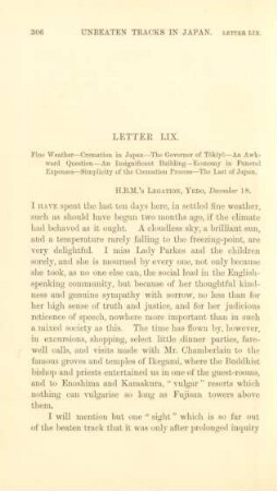 Letter LIX. Fine weather ...