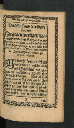 Das fünff und dreyssigste Capittel.