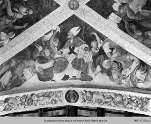 Freskenzyklus mit Passionsszenen : Gewölbefelder : Kirchenvater und Heilige