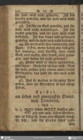 [Am sieben und zwanzigsten Sonntage nach Trinitatis]