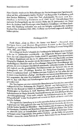 Rezensionen und Hinweise : Kirchengeschichte