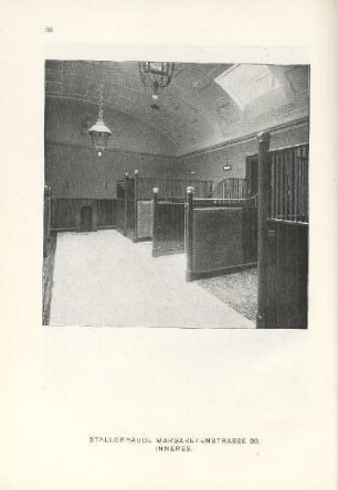 Stallgebäude Margaretenstrasse 20. Inneres