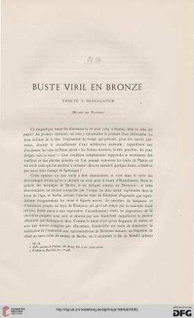 Buste Viril en bronze