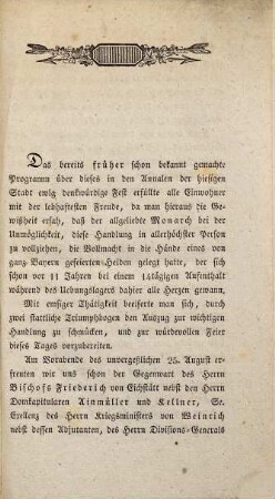 Ingolstadt oder das Fest der Grundsteinlegung zur bayerischen Landesfestung : am 25. Aug. 1834 ; eine Festgabe zum dankbaren Andenken an dieses hochwichtige Ereigniß, mit einer Darstellung aller an diesem Tage stattgehabten Feierlichkeiten, gehaltenen Reden und erschienen Gedichte