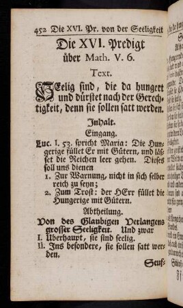 452-476, Die XVI. Predigt