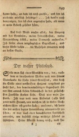 Der wahre Philosoph
