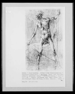 Der Tod mit abwärts wehender Fahne