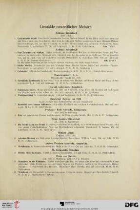 Gemälde neuzeitlicher Meister (Nr. 1-332)