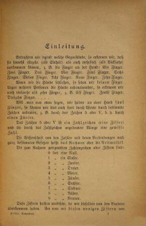 Rechenbuch : Lehrbuch mit Aufgabensammlung für Mittelschulen, 1