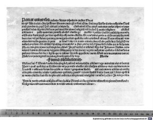 Forma confessionalis et absolutionis ad opus sanctae cruciatae contra Turcos. 1482