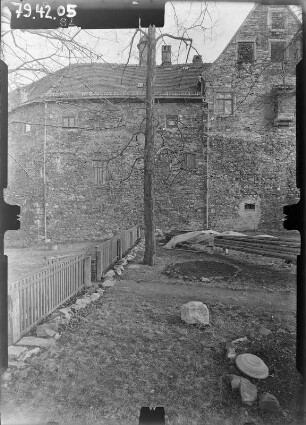Pansfelde (Falkenstein/Harz-Pansfelde). Burg Falkenstein (Burgmuseum, Baubeginn 1115). Wohngebäude. Außenansicht