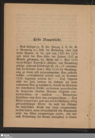 Erste Bauperiode