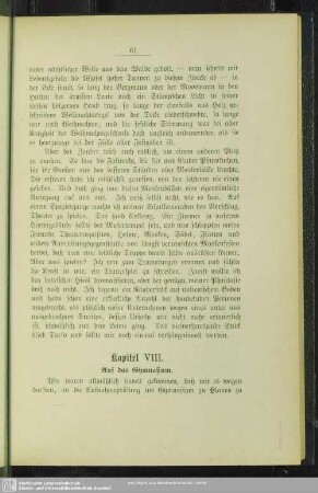 Kapitel VIII. Auf das Gymnasium