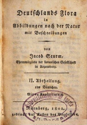Deutschlands Flora in Abbildungen nach der Natur mit Beschreibungen, 2,1