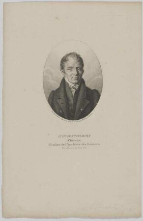 Bildnis des Jn. Pre. Josph. d'Arcet
