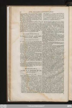 Sectio Polemica. In Refellendis Sententiis partim impiis, partim frivolis, occupata.