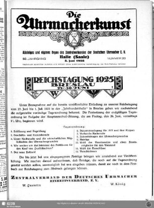 Reichstagung 1925 Breslau 27.-30. Juni