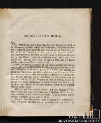 Vorrede zur ersten Auflage. Vorrede zur zweiten Auflage.