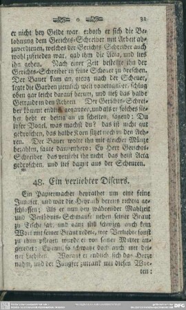 48. Ein verliebter Discurs