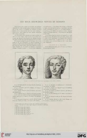 Les deux dernières ventes de dessins