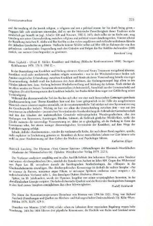 225-226 [Rezension] Die Akten des Kanonisationsprozesses Dorotheas von Montau von 1394 bis 1521