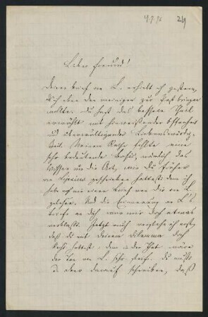 219r-220v, Brief: Tübingen den 19. Juli 1876