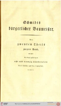 Zweyter Abschnitt: Titelblatt