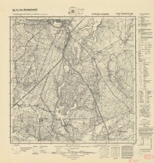 2483 Dtsch.Eylau, Topographische Karte 1:25000 (4cm - Karte)