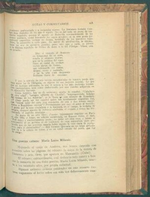 Una poetisa cubana: María Luisa Milanés