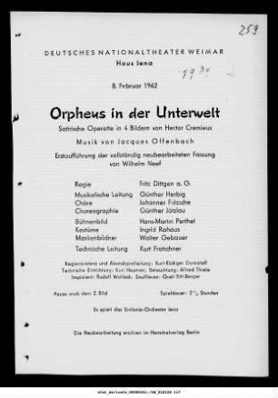 Orpheus in der Unterwelt