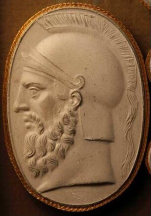 Profilbildnis des Byzas (Daktyliothek, Das Alterthum nach Lippert und Visconti)