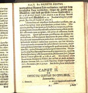 Caput II. De Effectu Gustus In Civilibus.