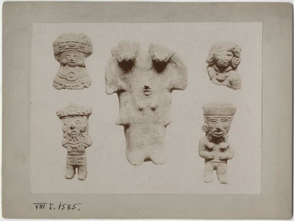 Five clay figures.