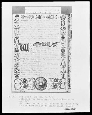 Johannes Bugenhagen, Psalmenkommentar — Schreibender David, Folio 186verso