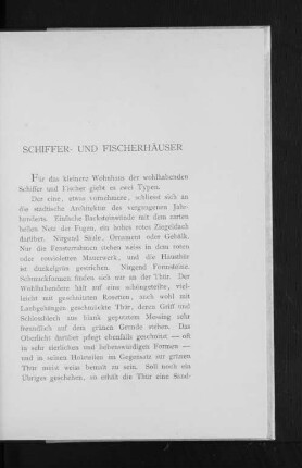 Schiffer- und Fischerhäuser