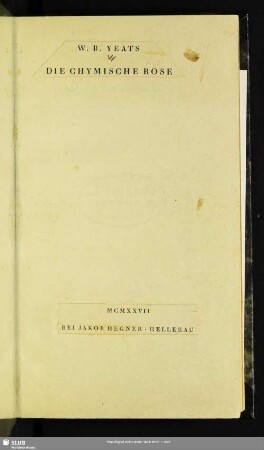 Die chymische Rose