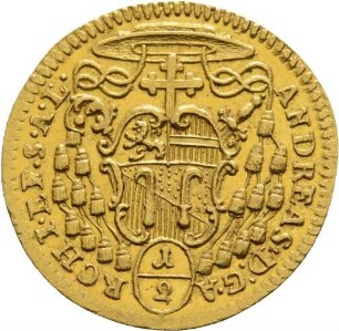 Münze, 1/2 Dukat, 1749