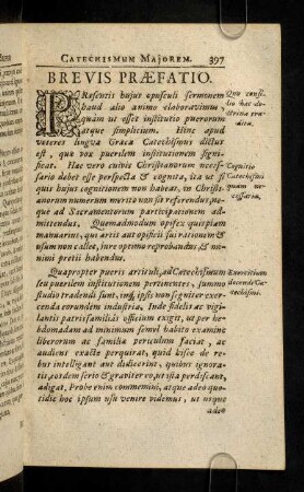 397-398, Brevis Praefatio