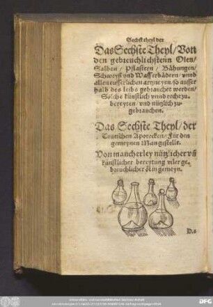 Von mancherley nützlicher un[d] künstlicher bereytung viler gebreuchlicher öl in gemeyn.