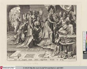[Jezebel promising Ahab the Vineyard of Naboth; Izebel belooft koning Achab Nabot's wijngaard te kopen; Isebel verspricht Ahab den Weinberg Nabots]