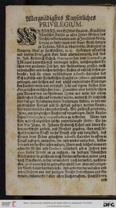 Allergnädigstes Kayserliches Privilegium