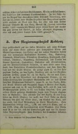 3. Der Regierungsbezirk Koblenz