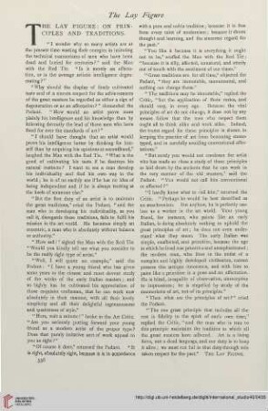 The lay figure: on principles and traditions