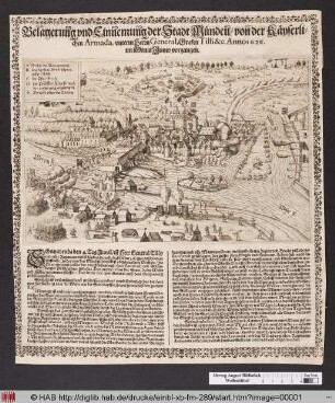 Belagerung und Einnemung der Stadt Münden/ von der Käyserlichen Armada, unterm Herrn General, Grafen Tilli &c. Anno 1626. im Monat Junio vorgangen