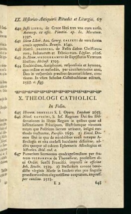 X. Theologici Catholici