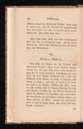 VII. Armen-Schule