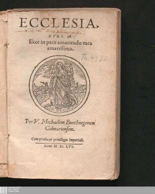 Ecclesia : Esai. 38 ; Ecce in pace amaritudo mea amarissima