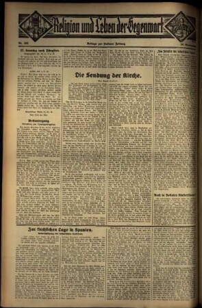 Dritte Ausgabe vom Sonntag, den 20. November 1932.